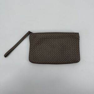 Ganson Vintage Tan Leather Pouch Wristlet Bag Vintage Hong Kong